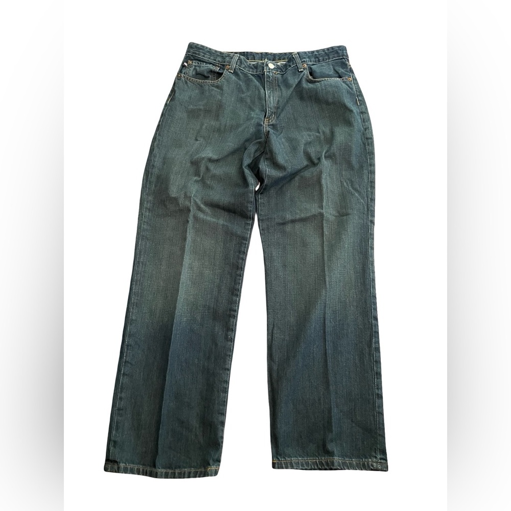 Ralph Lauren Saturday blue jeans size 14 cotton medium wash denim straight leg - Picture 3 of 16